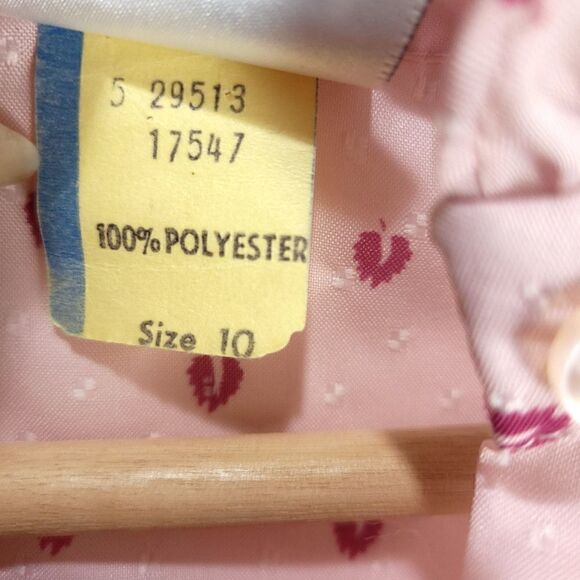 Vintage Koret USA Pink Frilly Ditsy Leaves Blouse - Picture 13 of 16
